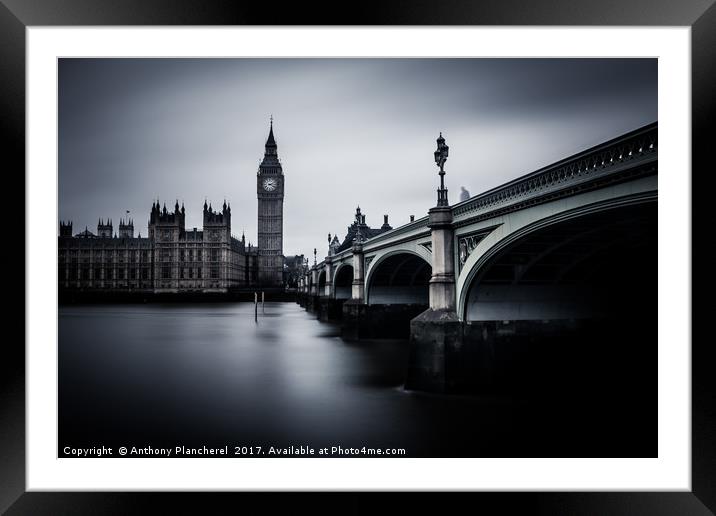 The Ghost of Westminster Framed Mounted Print by Anthony Plancherel