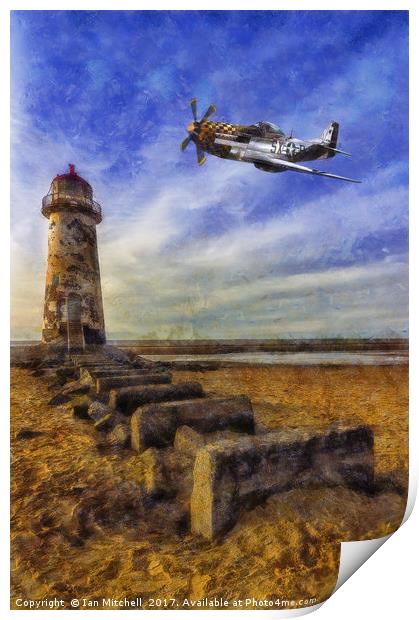 North American P-51 Mustang Print by Ian Mitchell