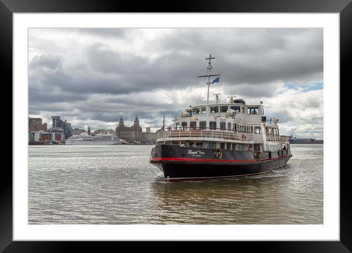 The Royal Iris, Mersey Ferry Framed Mounted Print by Rob Lester