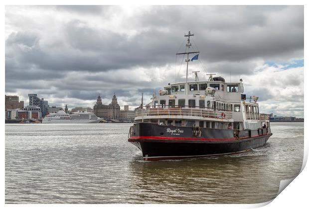 The Royal Iris, Mersey Ferry Print by Rob Lester