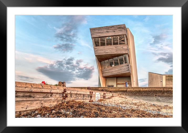 Rossall Point HDR Framed Mounted Print by Carl Blackburn