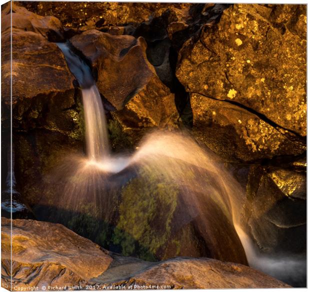 Close up cascade Canvas Print by Richard Smith