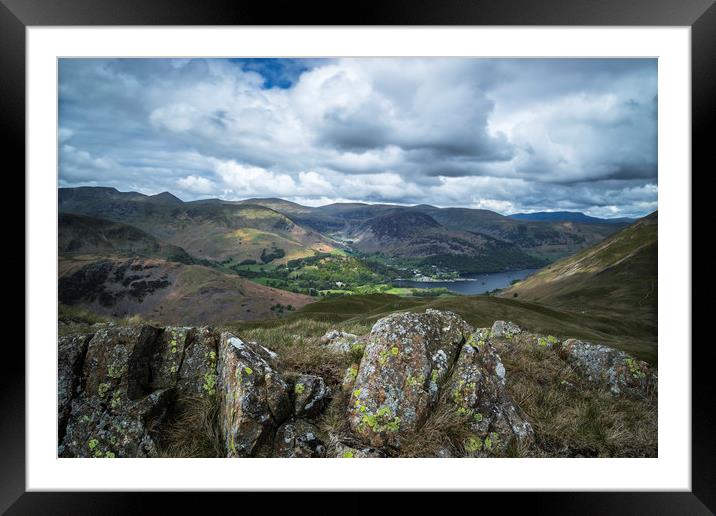 Ullswater from Angletarn Pikes Framed Mounted Print by Chris Rafferty