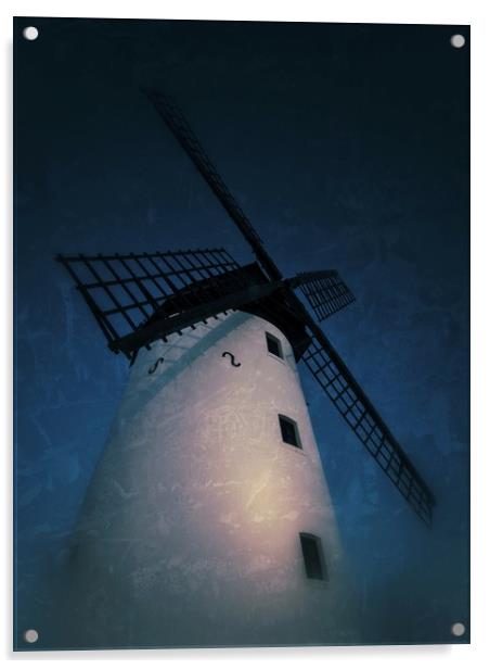 Windmill  Acrylic by Victor Burnside