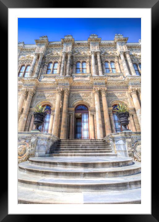 Dolmabahce Palace Istanbul  Framed Mounted Print by David Pyatt