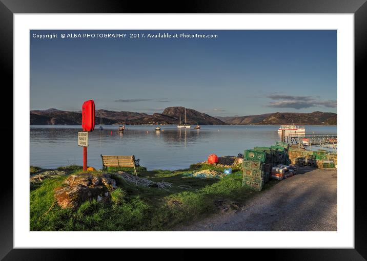 Plockton Harbour, Highlands, Scotland Framed Mounted Print by ALBA PHOTOGRAPHY