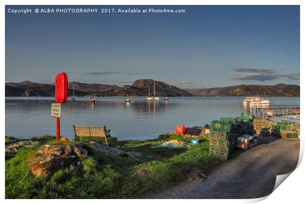 Plockton Harbour, Highlands, Scotland Print by ALBA PHOTOGRAPHY