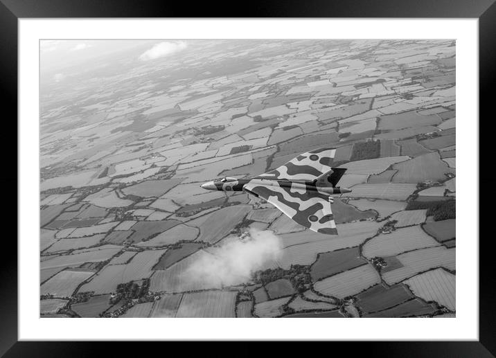 Avro Vulcan XM655 over Essex Framed Mounted Print by Gary Eason