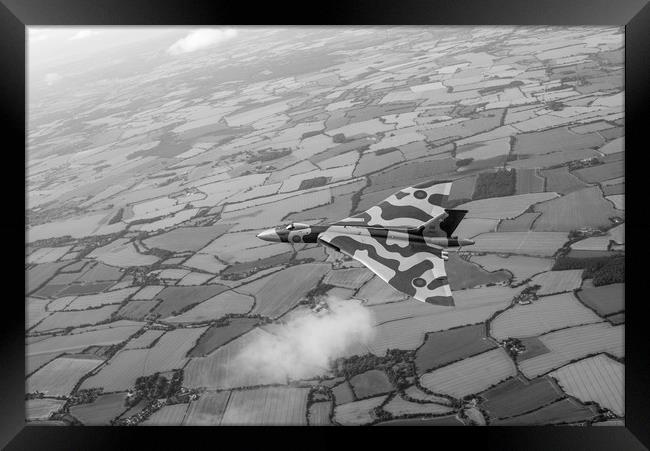 Avro Vulcan XM655 over Essex Framed Print by Gary Eason