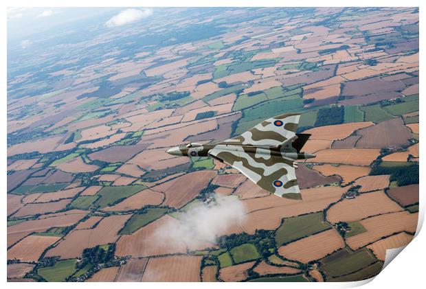 Avro Vulcan Xm655 over Essex Print by Gary Eason