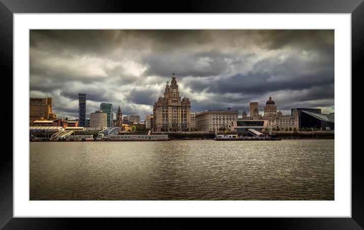 Liverpool Waterfront Framed Mounted Print by Rob Lester