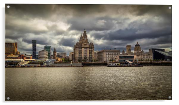Liverpool Waterfront Acrylic by Rob Lester