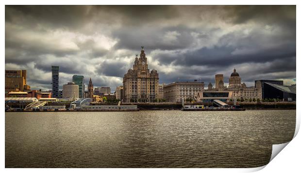 Liverpool Waterfront Print by Rob Lester