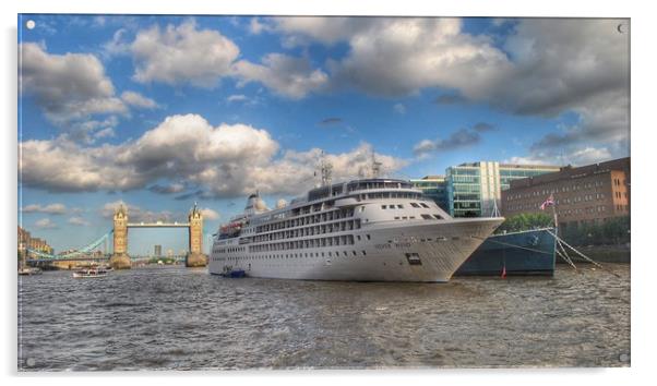 Silver Wind Cruise in London  Acrylic by Joshua Miranda