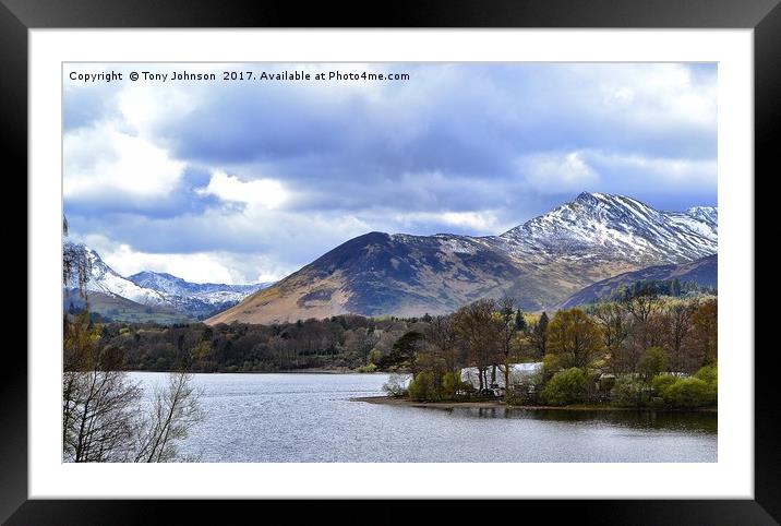 Last Snow On Derwentwater Framed Mounted Print by Tony Johnson