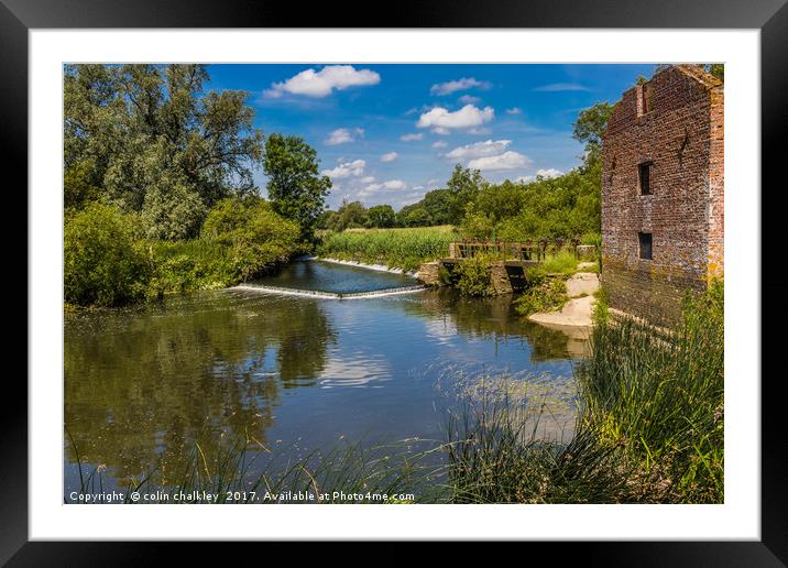 Cutt Mill in Dorset Framed Mounted Print by colin chalkley