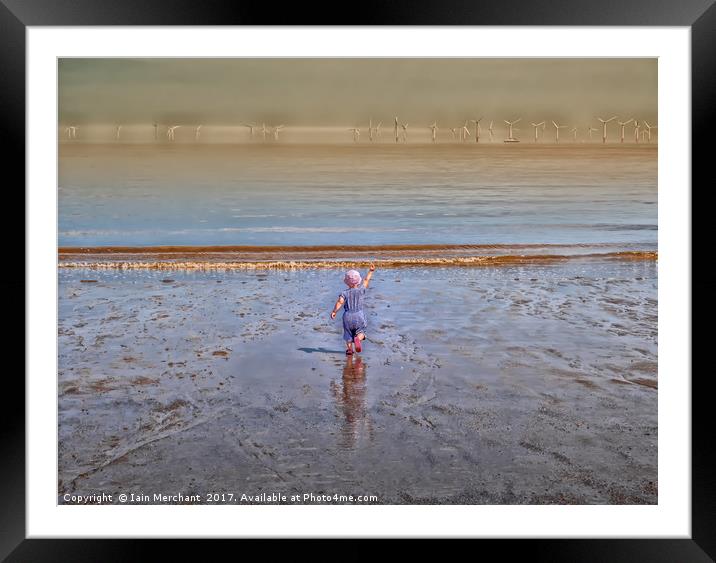 Running for the horizon Framed Mounted Print by Iain Merchant
