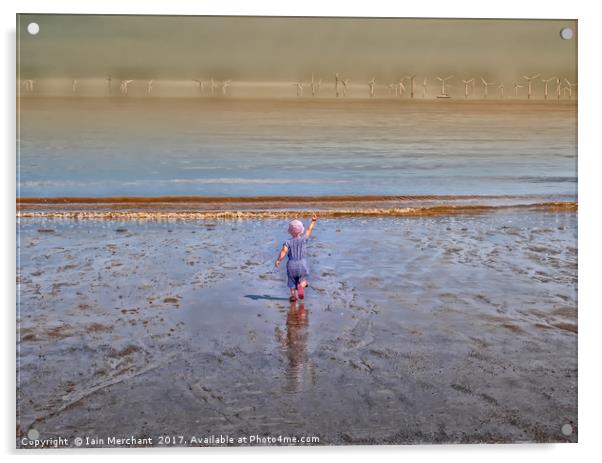 Running for the horizon Acrylic by Iain Merchant