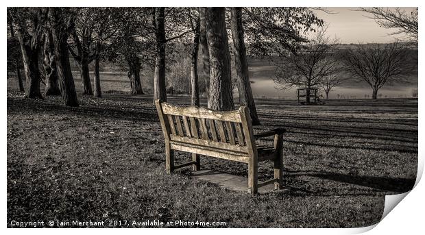 A Place to Sit and Contemplate Life Print by Iain Merchant