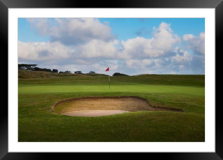 The sand trap Framed Mounted Print by Leighton Collins