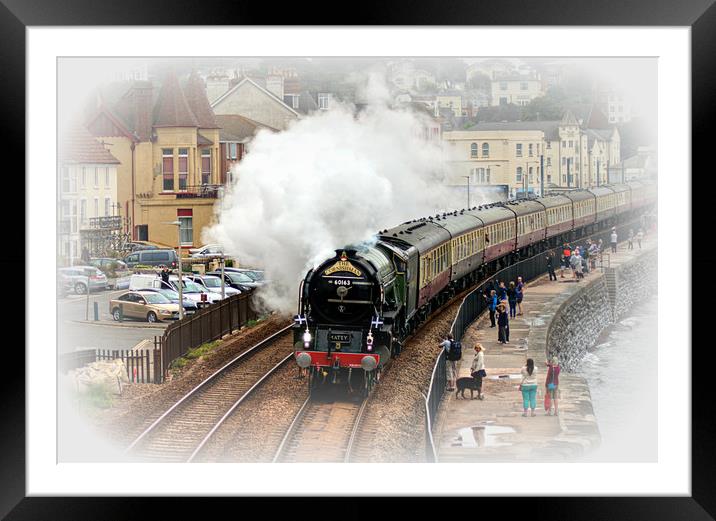 Steam train Tornado pulling the Cornishman Framed Mounted Print by Rosie Spooner
