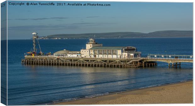 Bournemouth pier Canvas Print by Alan Tunnicliffe