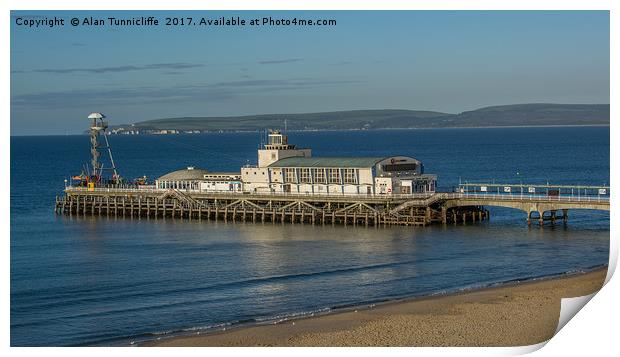 Bournemouth pier Print by Alan Tunnicliffe