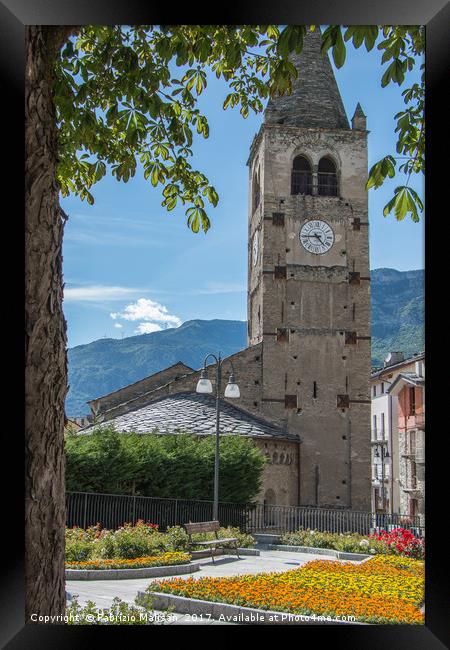 Saint Vincent Valle d'Aosta Italy Framed Print by Fabrizio Malisan