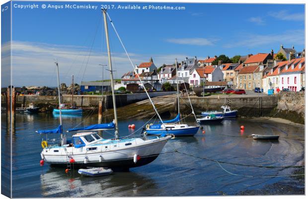 St Monans harbour Canvas Print by Angus McComiskey
