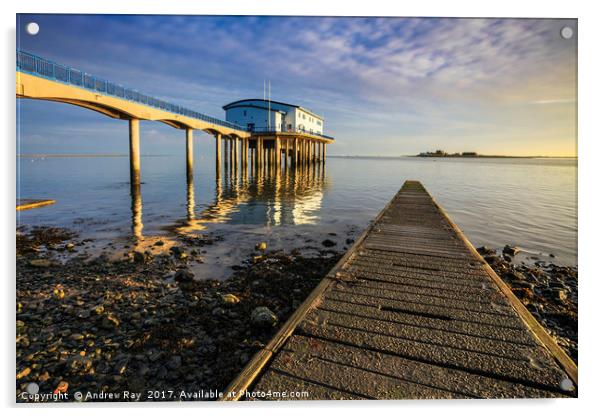 Roa Island Ferry Slip Acrylic by Andrew Ray