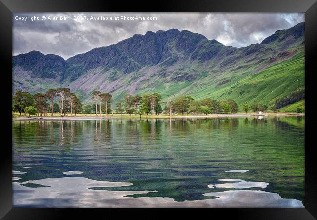 Buttermere Lake Reflections Framed Print by Alan Barr
