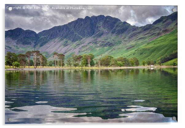 Buttermere Lake Reflections Acrylic by Alan Barr