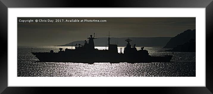 FGS Brandenberg leaves Plymouth Framed Mounted Print by Chris Day