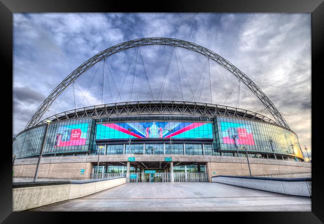 Wembley Stadium Wembley Way Framed Print by David Pyatt