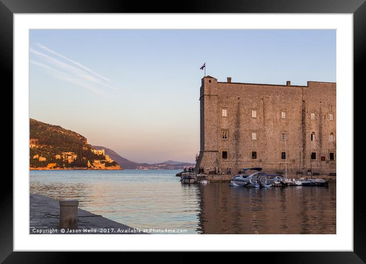 St Johns Fortress at dusk Framed Mounted Print by Jason Wells