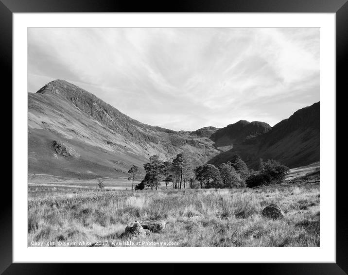 Lake District Hills Framed Mounted Print by Kevin White