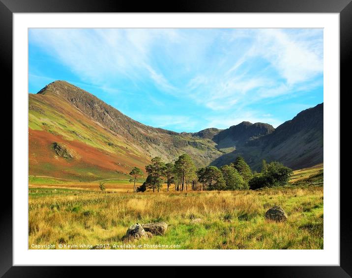 Lake District Hills  Framed Mounted Print by Kevin White
