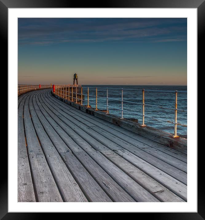 Whitby Pier 2 Framed Mounted Print by Paul Andrews