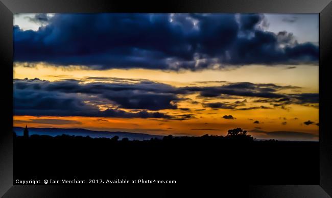 Misty Sunrise over Leicestershire Framed Print by Iain Merchant