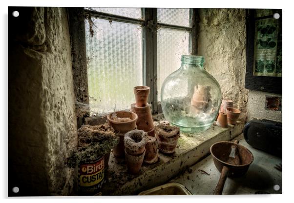 The Old Potting Shed Acrylic by John Baker