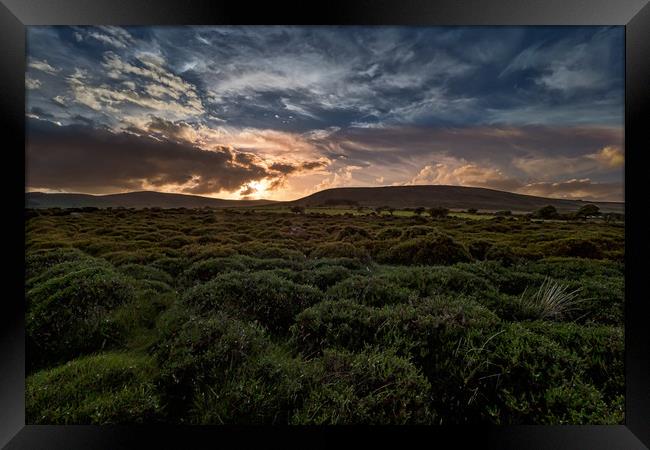 Preseli Sunset, Pembrokeshire, Wales, UK Framed Print by Mark Llewellyn