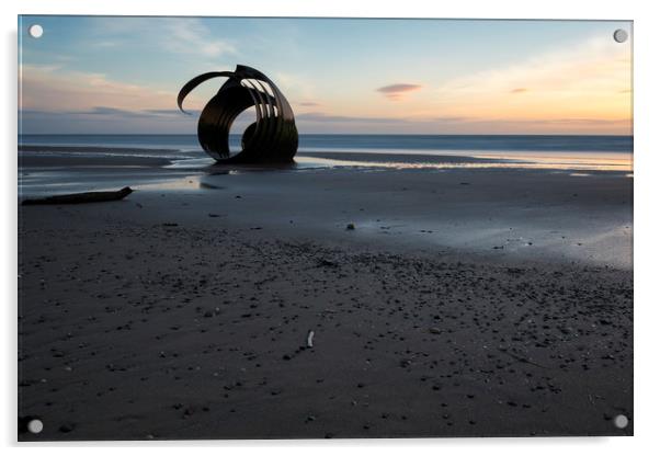 Mary's Shell Sunset Acrylic by John Hare