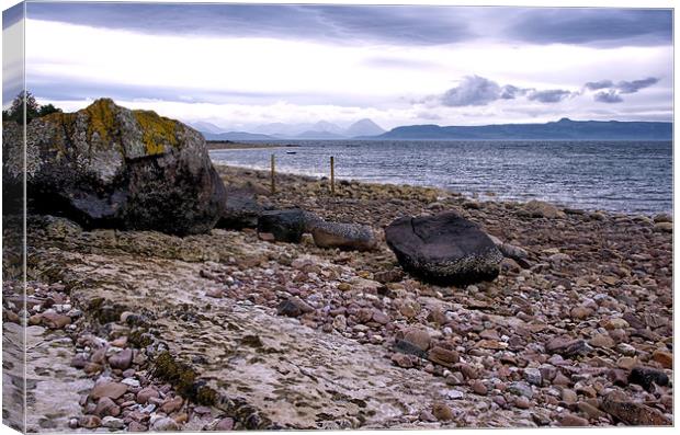 Shorelines at Applecross Scotland Canvas Print by Jacqi Elmslie