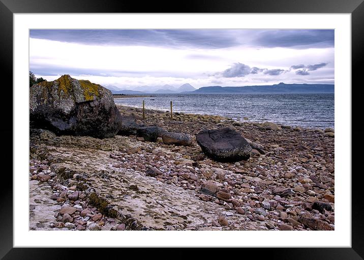Shorelines at Applecross Scotland Framed Mounted Print by Jacqi Elmslie