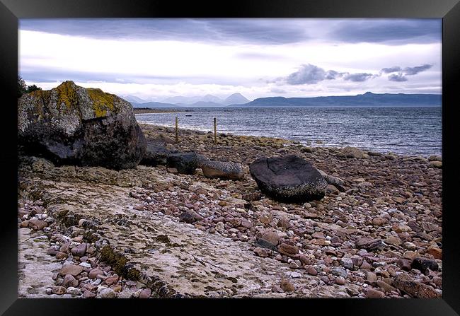 Shorelines at Applecross Scotland Framed Print by Jacqi Elmslie