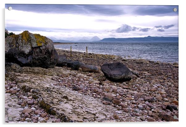 Shorelines at Applecross Scotland Acrylic by Jacqi Elmslie
