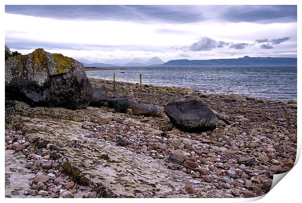 Shorelines at Applecross Scotland Print by Jacqi Elmslie