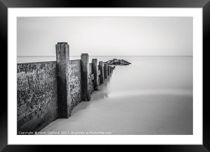 Tide Breaker Framed Mounted Print by Kevin Clelland