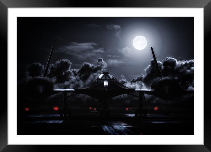 Night Rider Framed Mounted Print by J Biggadike