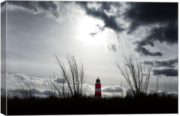 Happisburgh lighthouse  Canvas Print by Gary Pearson